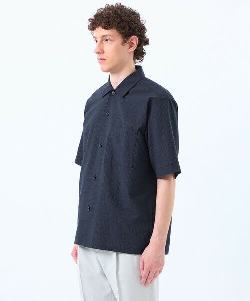 MACKINTOSH PHILOSOPHY(MENS) / マッキントッシュ フィロソフィー　メンズ シャツ・ブラウス | 空羽サッカーチェック 半袖オープンカラーシャツ | 詳細5