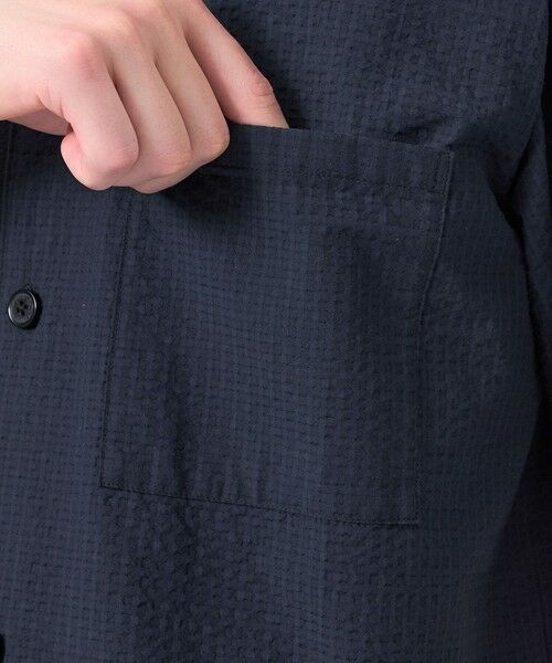 MACKINTOSH PHILOSOPHY(MENS) / マッキントッシュ フィロソフィー　メンズ シャツ・ブラウス | 空羽サッカーチェック 半袖オープンカラーシャツ | 詳細7