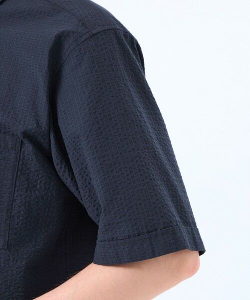 MACKINTOSH PHILOSOPHY(MENS) / マッキントッシュ フィロソフィー　メンズ シャツ・ブラウス | 空羽サッカーチェック 半袖オープンカラーシャツ | 詳細8