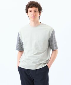 MACKINTOSH PHILOSOPHY(MENS) / マッキントッシュ フィロソフィー　メンズ カットソー | TEXBRID天竺×サッカー スリーブコンビTシャツ
