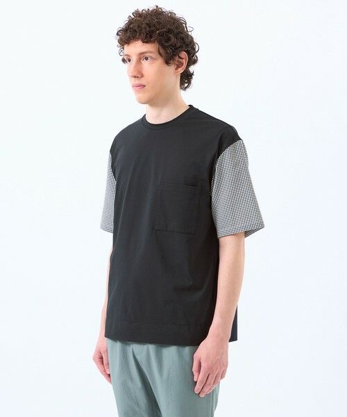 MACKINTOSH PHILOSOPHY(MENS) / マッキントッシュ フィロソフィー　メンズ カットソー | TEXBRID天竺×サッカー スリーブコンビTシャツ | 詳細6