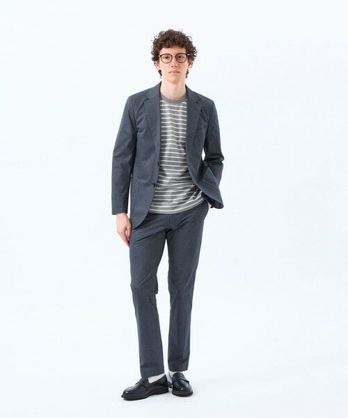 MACKINTOSH PHILOSOPHY(MENS) / マッキントッシュ フィロソフィー　メンズ その他パンツ | テーラードジャージーパンツ ツイル/チェックプリントメッシュ | 詳細5