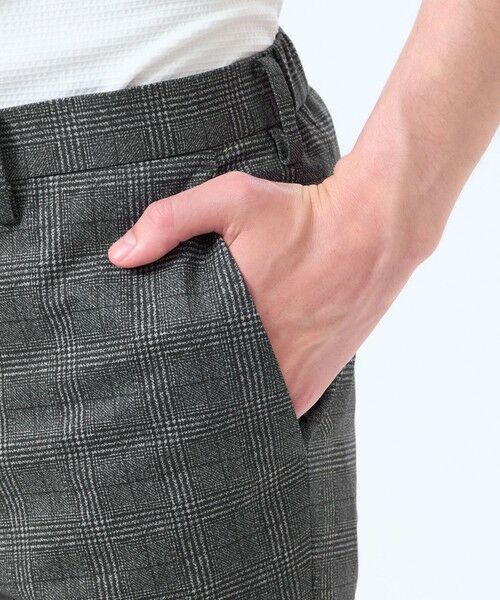 MACKINTOSH PHILOSOPHY(MENS) / マッキントッシュ フィロソフィー　メンズ その他パンツ | テーラードジャージーパンツ ツイル/チェックプリントメッシュ | 詳細9