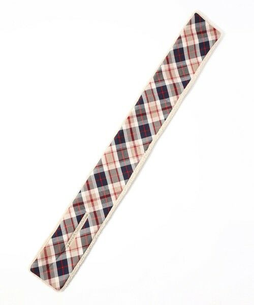 MACKINTOSH PHILOSOPHY(MENS) / マッキントッシュ フィロソフィー　メンズ マフラー・ショール・スヌード・ストール | バッキンガムベア ECOPELボア×ハウスチェック | 詳細7