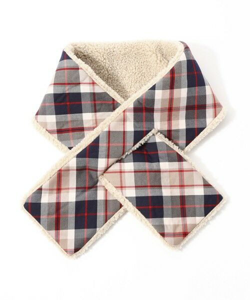 MACKINTOSH PHILOSOPHY(MENS) / マッキントッシュ フィロソフィー　メンズ マフラー・ショール・スヌード・ストール | バッキンガムベア ECOPELボア×ハウスチェック | 詳細11