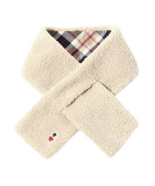 MACKINTOSH PHILOSOPHY(MENS) / マッキントッシュ フィロソフィー　メンズ マフラー・ショール・スヌード・ストール | バッキンガムベア ECOPELボア×ハウスチェック | 詳細14