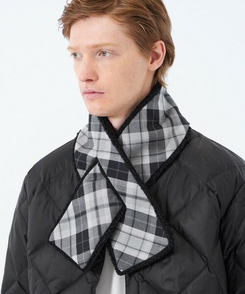 MACKINTOSH PHILOSOPHY(MENS) / マッキントッシュ フィロソフィー　メンズ マフラー・ショール・スヌード・ストール | バッキンガムベア ECOPELボア×ハウスチェック | 詳細1