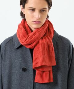 MACKINTOSH PHILOSOPHY(MENS) / マッキントッシュ フィロソフィー　メンズ マフラー・ショール・スヌード・ストール | バッキンガムベア ケーブル ニットマフラー