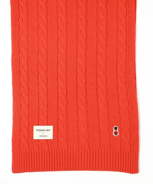 MACKINTOSH PHILOSOPHY(MENS) / マッキントッシュ フィロソフィー　メンズ マフラー・ショール・スヌード・ストール | バッキンガムベア ケーブル ニットマフラー | 詳細6
