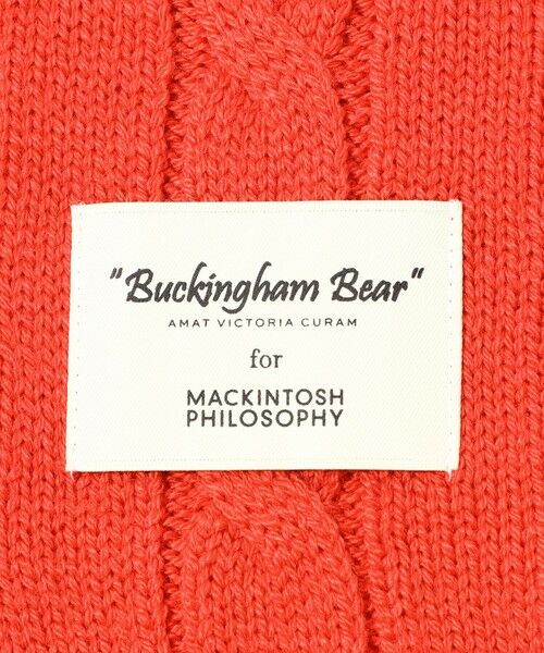 MACKINTOSH PHILOSOPHY(MENS) / マッキントッシュ フィロソフィー　メンズ マフラー・ショール・スヌード・ストール | バッキンガムベア ケーブル ニットマフラー | 詳細8