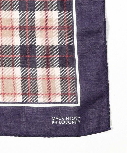 MACKINTOSH PHILOSOPHY(MENS) / マッキントッシュ フィロソフィー　メンズ マフラー・ショール・スヌード・ストール | ハウスチェックプリント　ネッカチーフ | 詳細1