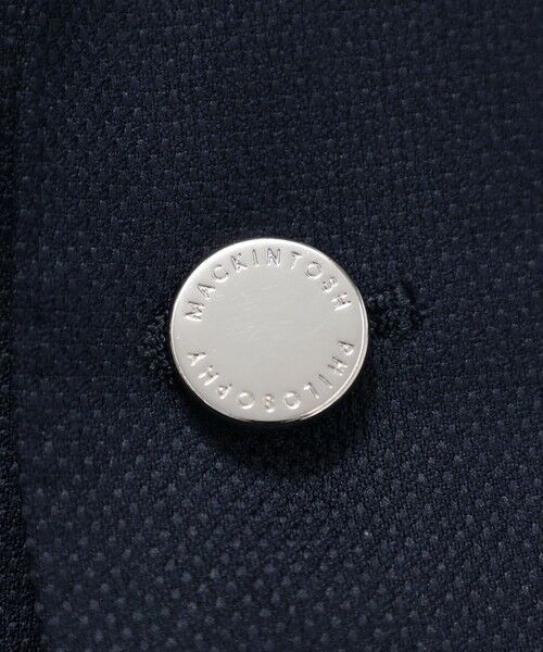 MACKINTOSH PHILOSOPHY(MENS) / マッキントッシュ フィロソフィー　メンズ ノーカラージャケット | トロッター ジャケット ブレザー #000（ナンバーゼロ）バーズアイストレッチ リサイクル with PINS | 詳細10