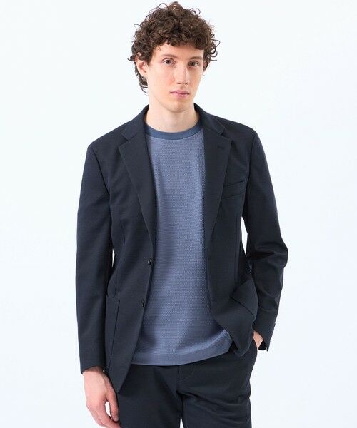 MACKINTOSH PHILOSOPHY(MENS)/マッキントッシュ フィロソフィー メンズ テーラードジャージー ジャケット ウール混メッシュジャージー ネイビー3 40 MACKINTOSH PHILOSOPHY(MENS)/マッキントッシュ フィロソフィー メンズ テーラードジャージー ジャケット ウール混メッシュジャージー ネイビー3 40