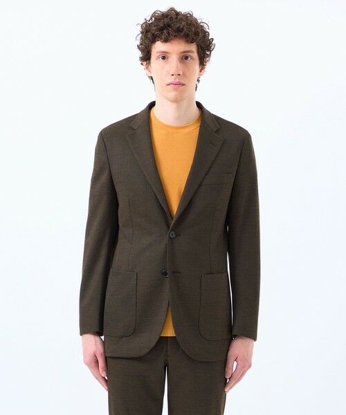 MACKINTOSH PHILOSOPHY(MENS) / マッキントッシュ フィロソフィー　メンズ ノーカラージャケット | テーラードジャージー ジャケット ウール混メッシュジャージー | 詳細4