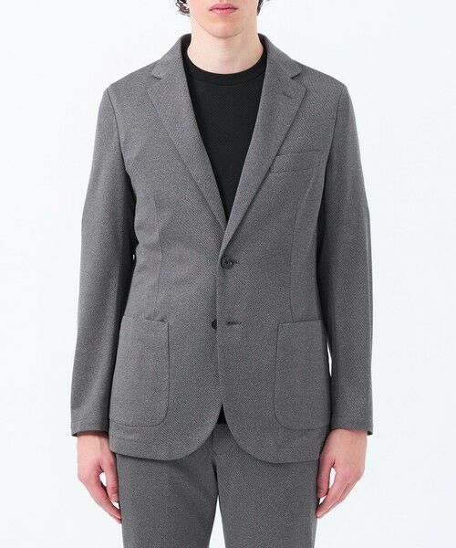 MACKINTOSH PHILOSOPHY(MENS) / マッキントッシュ フィロソフィー　メンズ ノーカラージャケット | テーラードジャージー ジャケット メッシュジャージー | 詳細4