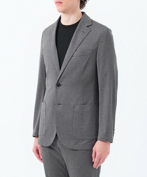 MACKINTOSH PHILOSOPHY(MENS) / マッキントッシュ フィロソフィー　メンズ ノーカラージャケット | テーラードジャージー ジャケット メッシュジャージー | 詳細5