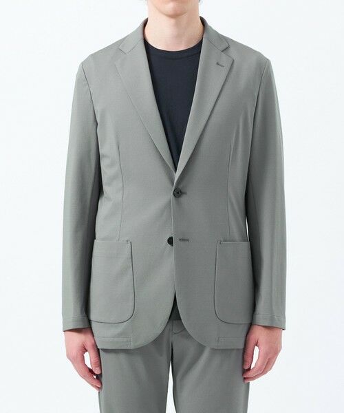 MACKINTOSH PHILOSOPHY(MENS) / マッキントッシュ フィロソフィー メンズ ノーカラージャケット | ドライフラットストレッチ ハイパーストレッチメッシュ イージージャケット | 詳細4