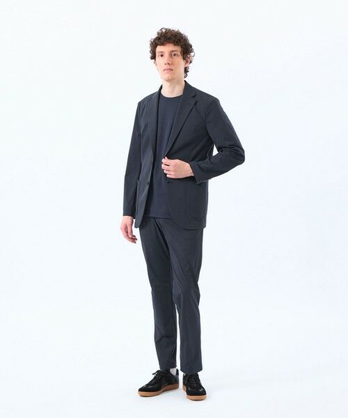 MACKINTOSH PHILOSOPHY(MENS) / マッキントッシュ フィロソフィー　メンズ ノーカラージャケット | ドライフラットストレッチ イージージャケット ナイロントリコット | 詳細1