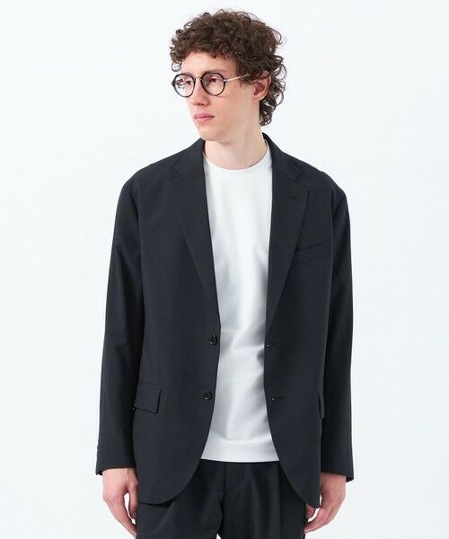 美品 マッキントッシュ トロッタージャケット ポッネイビー M トロッター ジャケット#114 ツイルプリントポンチ(ジャケット