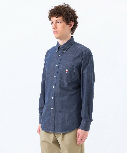 MACKINTOSH PHILOSOPHY(MENS) / マッキントッシュ フィロソフィー　メンズ シャツ・ブラウス | バッキンガムベア 長袖ボタンダウンシャツ シャンブレー/ストライプ | 詳細4