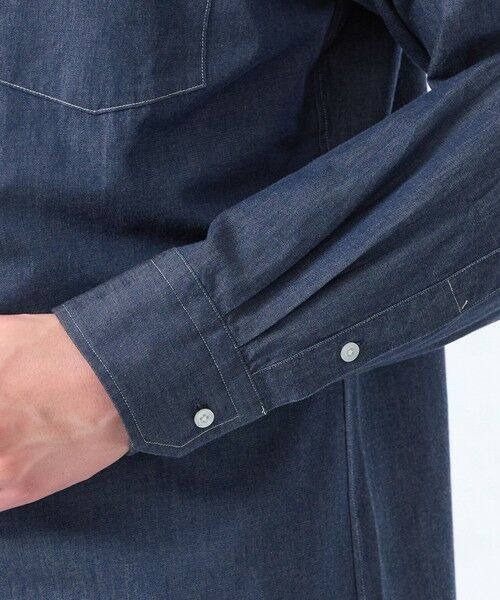 MACKINTOSH PHILOSOPHY(MENS) / マッキントッシュ フィロソフィー　メンズ シャツ・ブラウス | バッキンガムベア 長袖ボタンダウンシャツ シャンブレー/ストライプ | 詳細6