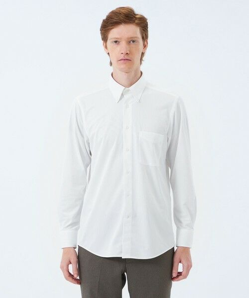 MACKINTOSH PHILOSOPHY(MENS) / マッキントッシュ フィロソフィー メンズ シャツ・ブラウス | トロッター ボタンダウンシャツ 無地/トリコットストライプ | 詳細6