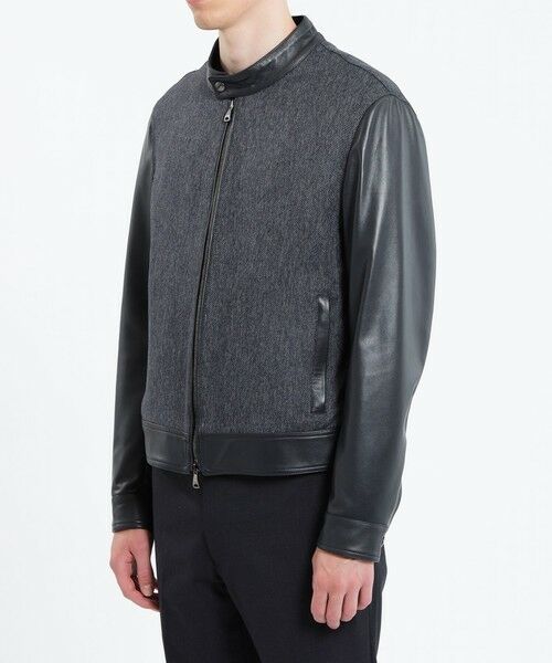 MACKINTOSH PHILOSOPHY(MENS) / マッキントッシュ フィロソフィー　メンズ ブルゾン | EMMETIコラボ ラムレザーコンビライダース | 詳細3