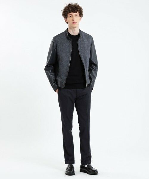 MACKINTOSH PHILOSOPHY(MENS) / マッキントッシュ フィロソフィー　メンズ ブルゾン | EMMETIコラボ ラムレザーコンビライダース | 詳細1