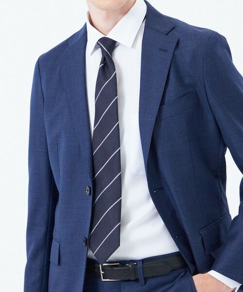 MACKINTOSH PHILOSOPHY(MENS) / マッキントッシュ フィロソフィー　メンズ ネクタイ | ヘリンボーン×ストライプ　レギュラータイ | 詳細1