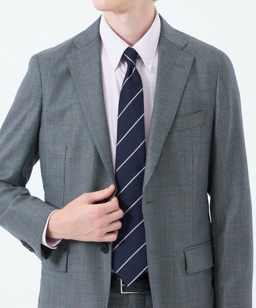 MACKINTOSH PHILOSOPHY(MENS) / マッキントッシュ フィロソフィー　メンズ ネクタイ | ヘリンボーン×ストライプ　レギュラータイ | 詳細2