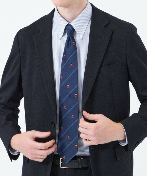 MACKINTOSH PHILOSOPHY(MENS) / マッキントッシュ フィロソフィー　メンズ ネクタイ | バッキンガムベア×ストライプ レギュラータイ | 詳細2