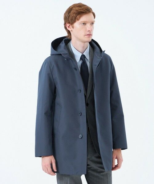 MACKINTOSH PHILOSOPHY(MENS)/マッキントッシュ フィロソフィー メンズ 3層ブロードボンディング WELLINGTON HOOD short「ウェリントンフードショート」 ネイビー1 38 MACKINTOSH PHILOSOPHY(MENS)/マッキントッシュ フィロソフィー メンズ 3層ブロードボンディング WELLINGTON HOOD short「ウェリントンフードショート」 ネイビー1 38