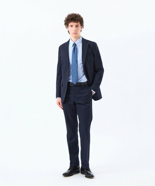 MACKINTOSH PHILOSOPHY(MENS) / マッキントッシュ フィロソフィー　メンズ ノーカラージャケット | トロッター ジャケット #000（ナンバーゼロ）バーズアイストレッチ リサイクル | 詳細5