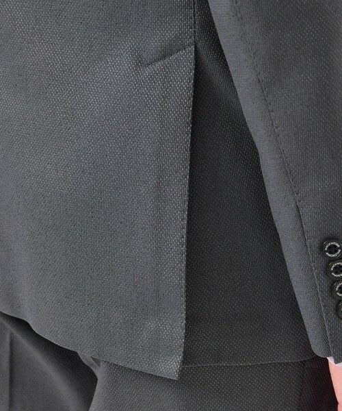 MACKINTOSH PHILOSOPHY(MENS) / マッキントッシュ フィロソフィー　メンズ ノーカラージャケット | トロッター ジャケット #000（ナンバーゼロ）バーズアイストレッチ リサイクル | 詳細12