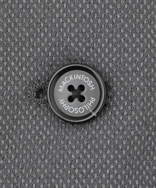 MACKINTOSH PHILOSOPHY(MENS) / マッキントッシュ フィロソフィー　メンズ ノーカラージャケット | トロッター ジャケット #000（ナンバーゼロ）バーズアイストレッチ リサイクル | 詳細13