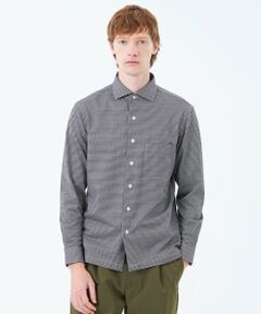MACKINTOSH PHILOSOPHY(MENS) / マッキントッシュ フィロソフィー　メンズ シャツ・ブラウス | ホリゾンタルカラー ジャージーシャツ ギンガム/無地