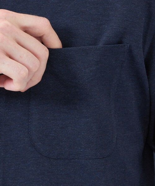 MACKINTOSH PHILOSOPHY(MENS) / マッキントッシュ フィロソフィー　メンズ シャツ・ブラウス | ホリゾンタルカラー ジャージーシャツ ギンガム/無地 | 詳細8