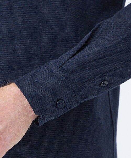 MACKINTOSH PHILOSOPHY(MENS) / マッキントッシュ フィロソフィー　メンズ シャツ・ブラウス | ホリゾンタルカラー ジャージーシャツ ギンガム/無地 | 詳細9