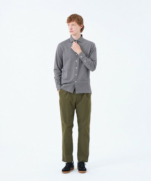 MACKINTOSH PHILOSOPHY(MENS) / マッキントッシュ フィロソフィー　メンズ シャツ・ブラウス | ホリゾンタルカラー ジャージーシャツ ギンガム/無地 | 詳細2