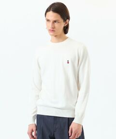 MACKINTOSH PHILOSOPHY(MENS) / マッキントッシュ フィロソフィー　メンズ ニット・セーター | バッキンガムベア 綿ウール天竺 クルーネックプルオーバーニット