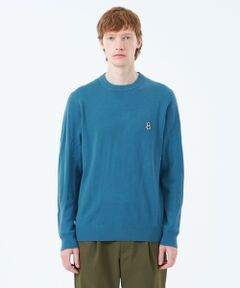 MACKINTOSH PHILOSOPHY(MENS) / マッキントッシュ フィロソフィー　メンズ ニット・セーター | バッキンガムベア 綿ウール天竺 クルーネックプルオーバーニット