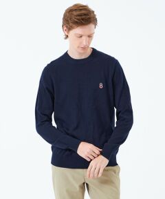 MACKINTOSH PHILOSOPHY(MENS) / マッキントッシュ フィロソフィー　メンズ ニット・セーター | バッキンガムベア 綿ウール天竺 クルーネックプルオーバーニット