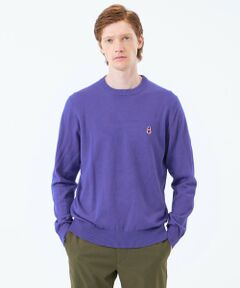 MACKINTOSH PHILOSOPHY(MENS) / マッキントッシュ フィロソフィー　メンズ ニット・セーター | バッキンガムベア 綿ウール天竺 クルーネックプルオーバーニット
