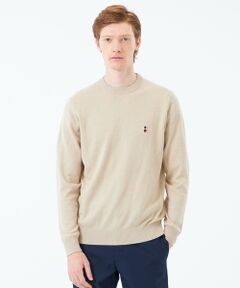MACKINTOSH PHILOSOPHY(MENS) / マッキントッシュ フィロソフィー　メンズ ニット・セーター | バッキンガムベア 綿ウール天竺 クルーネックプルオーバーニット