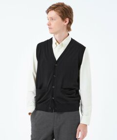 MACKINTOSH PHILOSOPHY(MENS) / マッキントッシュ フィロソフィー　メンズ ニット・セーター | ハイゲージ天竺 Vネックニットベスト
