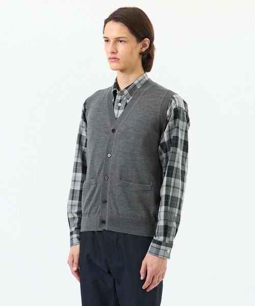 MACKINTOSH PHILOSOPHY(MENS) / マッキントッシュ フィロソフィー　メンズ ニット・セーター | ハイゲージ天竺 Vネックニットベスト | 詳細4