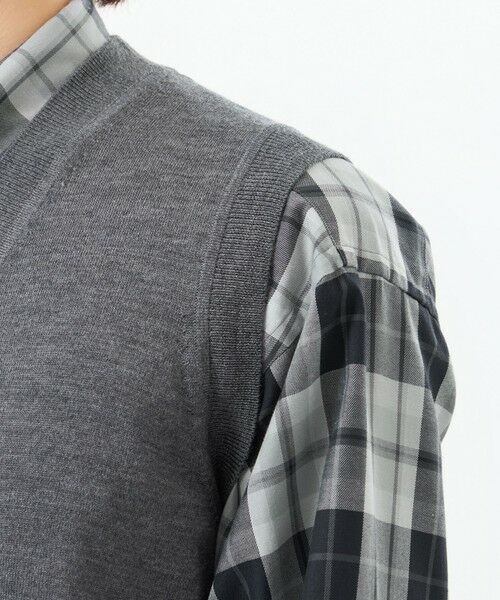 MACKINTOSH PHILOSOPHY(MENS) / マッキントッシュ フィロソフィー　メンズ ニット・セーター | ハイゲージ天竺 Vネックニットベスト | 詳細6