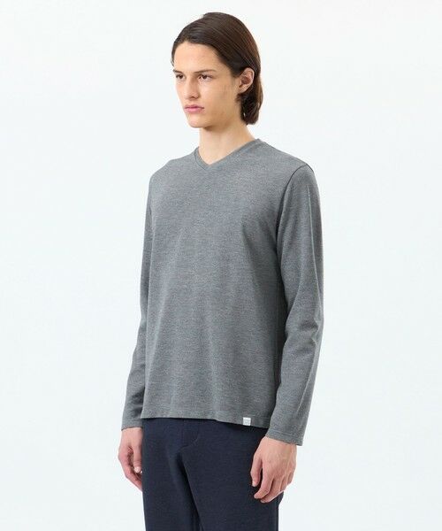 MACKINTOSH PHILOSOPHY(MENS) / マッキントッシュ フィロソフィー　メンズ カットソー | ストレッチミラノリブ VネックロンＴ | 詳細6