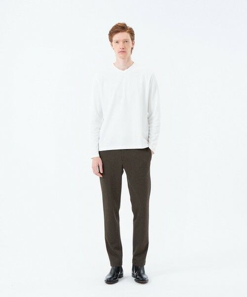 MACKINTOSH PHILOSOPHY(MENS) / マッキントッシュ フィロソフィー　メンズ カットソー | ストレッチミラノリブ VネックロンＴ | 詳細1