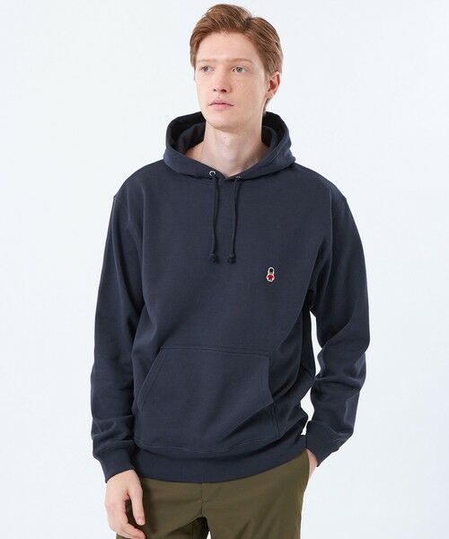 MACKINTOSH PHILOSOPHY(MENS)/マッキントッシュ フィロソフィー メンズ 【WEB&一部店舗限定】バッキンガムベア 10オンス裏パイル ワンポイントフーデッドパーカー ネイビー3 40 MACKINTOSH PHILOSOPHY(MENS)/マッキントッシュ フィロソフィー メンズ 【WEB&一部店舗限定】バッキンガムベア 10オンス裏パイル ワンポイントフーデッドパーカー ネイビー3 40